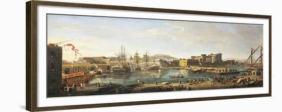 Docklands in Naples-Gaspar van Wittel-Framed Giclee Print