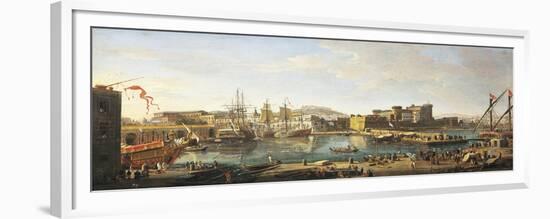 Docklands in Naples-Gaspar van Wittel-Framed Giclee Print