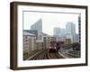 Docklands Light Railways Looking Towards Canary Wharf, London, England, United Kingdom, Europe-Ethel Davies-Framed Photographic Print