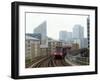 Docklands Light Railways Looking Towards Canary Wharf, London, England, United Kingdom, Europe-Ethel Davies-Framed Photographic Print