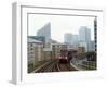 Docklands Light Railways Looking Towards Canary Wharf, London, England, United Kingdom, Europe-Ethel Davies-Framed Photographic Print