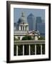 Docklands Skyline from Greenwich, London, England, United Kingdom, Europe-Charles Bowman-Framed Photographic Print