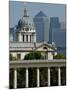 Docklands Skyline from Greenwich, London, England, United Kingdom, Europe-Charles Bowman-Mounted Photographic Print