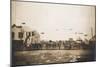 Docks At Nome Alaska With Ships-null-Mounted Premium Giclee Print