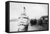 Docks at Port Orchard, Washington Photograph - Port Orchard, WA-Lantern Press-Framed Stretched Canvas