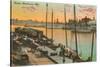 Docks, Baltimore, Maryland-null-Stretched Canvas