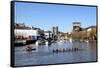 Docks, Bristol, England, United Kingdom-Charles Bowman-Framed Stretched Canvas