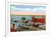 Docks, Duluth, Minnesota-null-Framed Premium Giclee Print