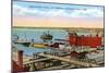 Docks, Duluth, Minnesota-null-Mounted Art Print