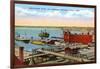 Docks, Duluth, Minnesota-null-Framed Art Print