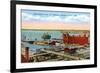 Docks, Duluth, Minnesota-null-Framed Art Print