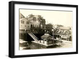 Docks, Virginia Shore-null-Framed Art Print