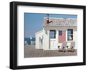 Dockside Flag-Zhen-Huan Lu-Framed Art Print