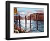 Dockside in Venice-Helen J. Vaughn-Framed Premium Giclee Print