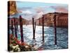 Dockside in Venice-Helen J. Vaughn-Stretched Canvas