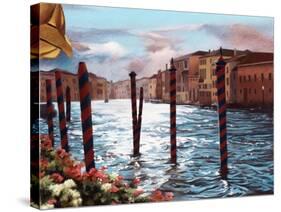 Dockside in Venice-Helen J. Vaughn-Stretched Canvas