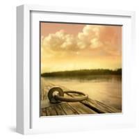 Dockside-Anna Polanski-Framed Art Print