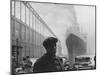 Dockworker Archie Harris Reflecting on Former Days as a Track Star-Gordon Parks-Mounted Photographic Print