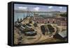 Dockyard Workshops and Waterfront, Gibraltar, 20th Century-null-Framed Stretched Canvas