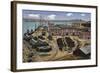 Dockyard Workshops and Waterfront, Gibraltar, 20th Century-null-Framed Giclee Print