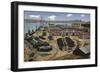 Dockyard Workshops and Waterfront, Gibraltar, 20th Century-null-Framed Giclee Print