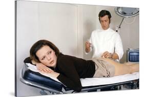 Docteur Popaul by Claude Chabrol with Jean Paul Belmondo and Laura Antonelli, 1972 (photo)-null-Stretched Canvas