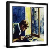 Doctor Alexander Fleming Worked in St. Mary's Hospital, London-null-Framed Giclee Print