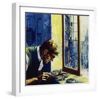 Doctor Alexander Fleming Worked in St. Mary's Hospital, London-null-Framed Giclee Print