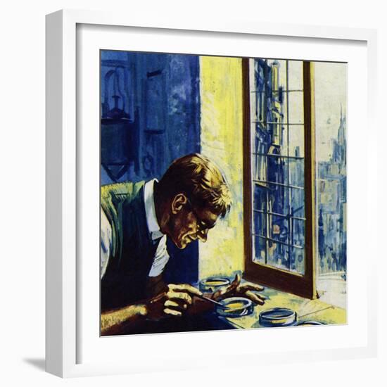 Doctor Alexander Fleming Worked in St. Mary's Hospital, London-null-Framed Giclee Print