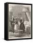 Doctor and Family in Deathbed Scene-George Measom-Framed Stretched Canvas