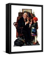 "Doctor and the Doll", March 9,1929-Norman Rockwell-Framed Stretched Canvas