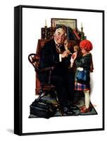 "Doctor and the Doll", March 9,1929-Norman Rockwell-Framed Stretched Canvas