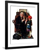 "Doctor and the Doll", March 9,1929-Norman Rockwell-Framed Premium Giclee Print