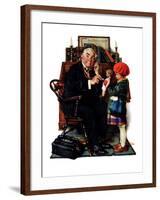 "Doctor and the Doll", March 9,1929-Norman Rockwell-Framed Giclee Print