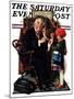 "Doctor and the Doll" Saturday Evening Post Cover, March 9,1929-Norman Rockwell-Mounted Premium Giclee Print