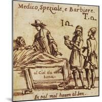 Doctor, Apothecary and Barber, 15th Century-null-Mounted Giclee Print