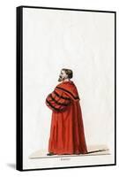 Doctor Butts, Costume Design for Shakespeare's Play, Henry VIII, 19th Century-null-Framed Stretched Canvas