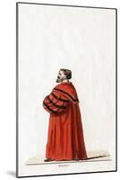 Doctor Butts, Costume Design for Shakespeare's Play, Henry VIII, 19th Century-null-Mounted Giclee Print