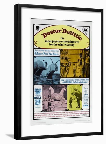 Doctor Dolittle, Rex Harrison, 1967-null-Framed Art Print