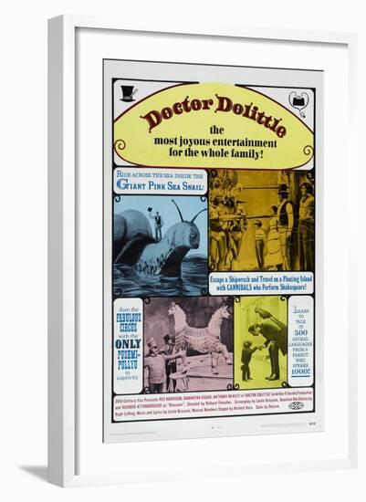 Doctor Dolittle, Rex Harrison, 1967-null-Framed Art Print