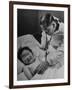 Doctor Examining Giggling Patient Recovering from Cold-Hansel Mieth-Framed Photographic Print