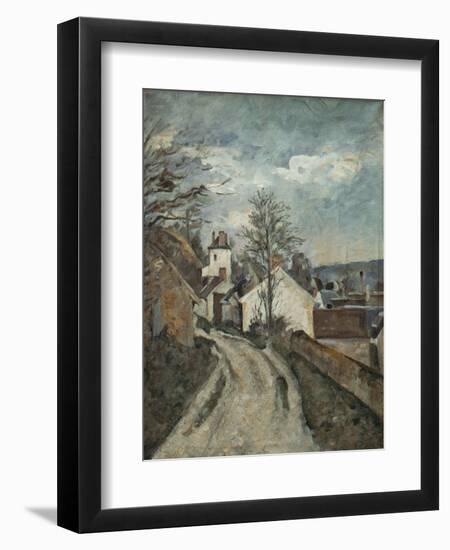 Doctor Gachet's House at Auvers-Paul Cézanne-Framed Giclee Print