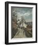 Doctor Gachet's House at Auvers-Paul Cézanne-Framed Giclee Print