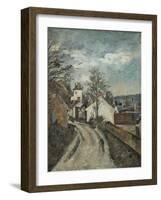 Doctor Gachet's House at Auvers-Paul Cézanne-Framed Giclee Print