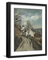 Doctor Gachet's House at Auvers-Paul Cézanne-Framed Giclee Print