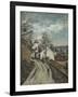Doctor Gachet's House at Auvers-Paul Cézanne-Framed Giclee Print