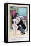 Doctor, Is This for Love or Duty?, Vintage French Postcard, C1900-null-Framed Stretched Canvas