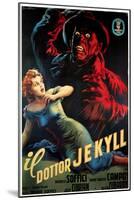 Doctor Jekyll (aka Il Dottor Jekyll), Anna Maria Campoy, Mario Soffici in Italian Poster Art, 1951-null-Mounted Art Print