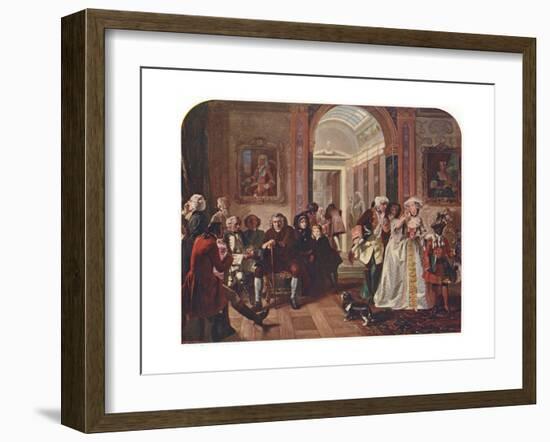 Doctor Johnson in the Ante-Room of Lord Chesterfield, Waiting for an Audience, 1748-Edward Matthew Ward-Framed Giclee Print