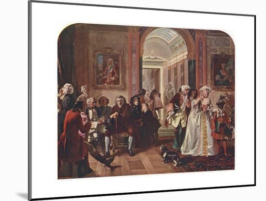 Doctor Johnson in the Ante-Room of Lord Chesterfield, Waiting for an Audience, 1748-Edward Matthew Ward-Mounted Giclee Print